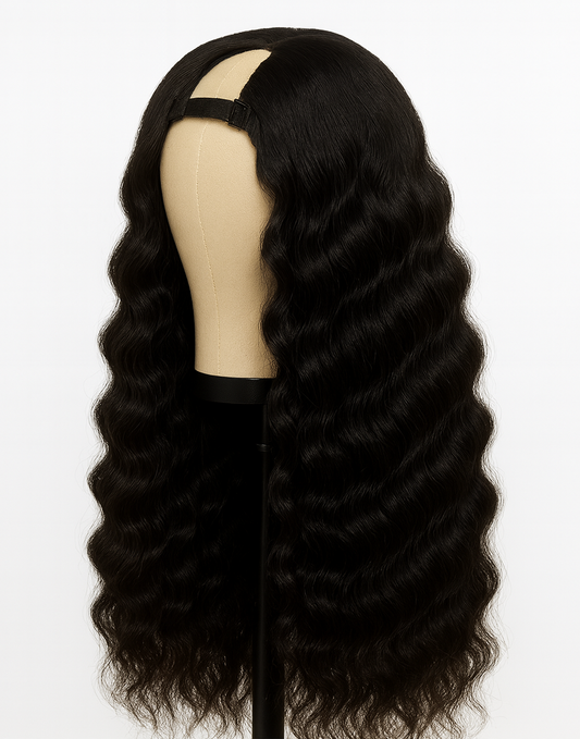 Raw Indian U-Part Natural Curly Wig